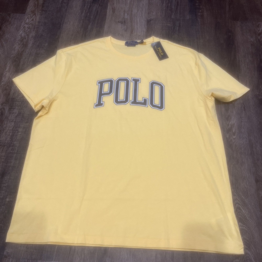 NEW-Men's Polo Ralph Lauren~XL~Logo CrewNeck Short-Sleeve Tee Shirt Regular